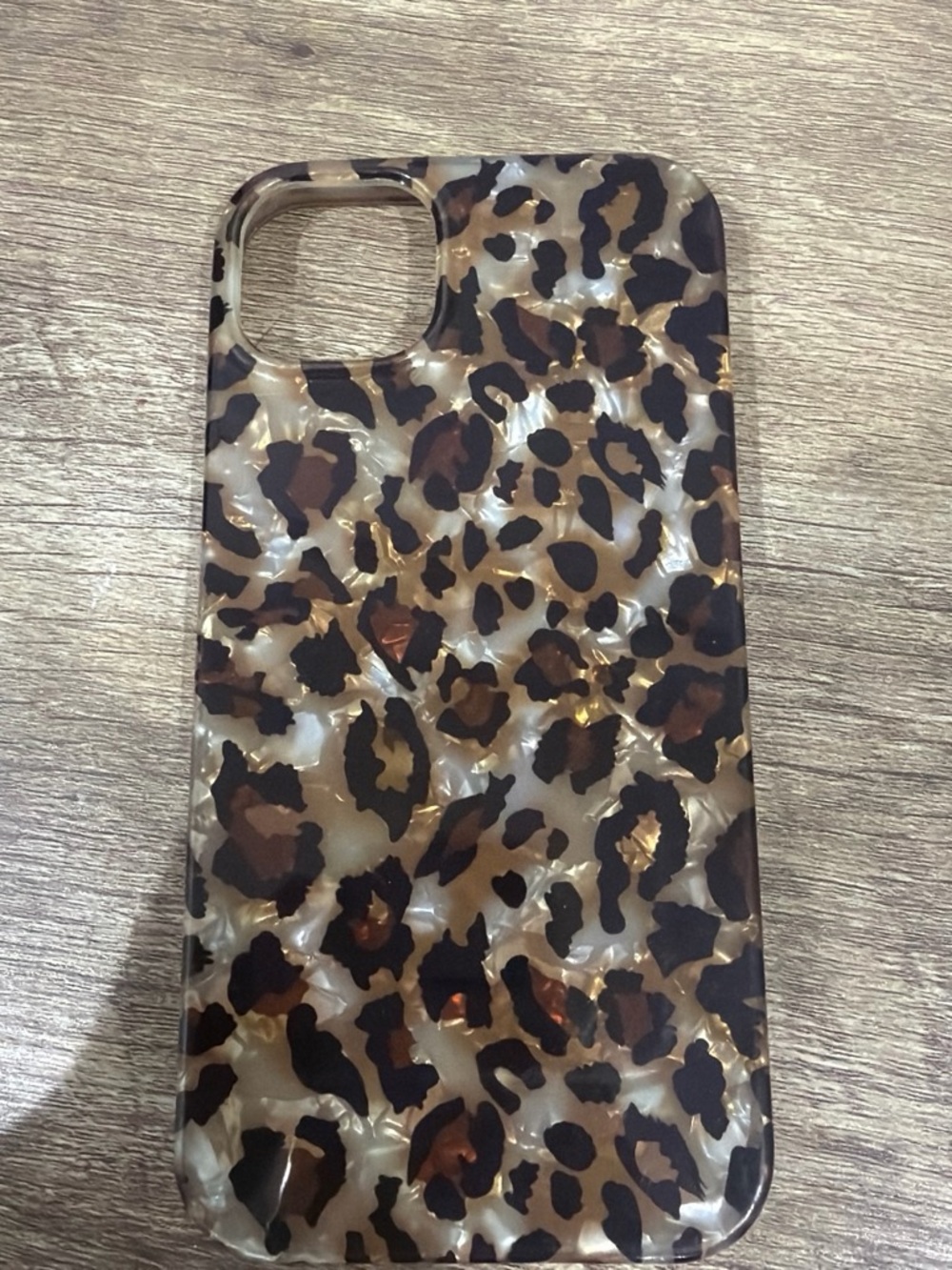 Amazon Leopard Print Phone Case in Brown and Gold